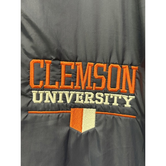 Clemson Tigers Jacket Mens Large Gray NCAA College Football Hooded Charles River - Picture 5 of 9